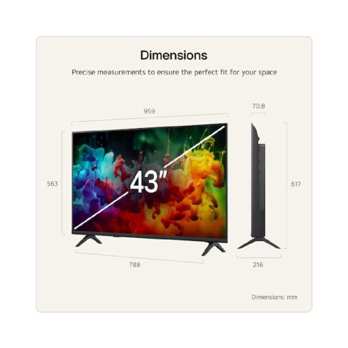 TV UHD  43QNED72B6B MINI LED SMART AI